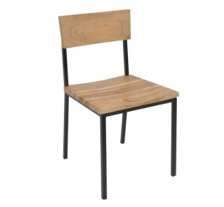 LIZARD Chair Acacia Natural Finish (Black Paint)