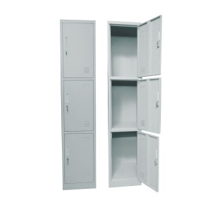 LOCKER 3 Θέσεων Μέταλλο Βαφή Γκρι 2
