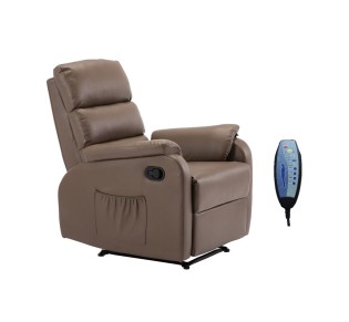 COMFORT Massage Armchair Relax Cappuccino Pu 2