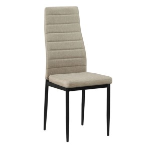 JETTA Chair Dark Beige Fabric (Black paint)