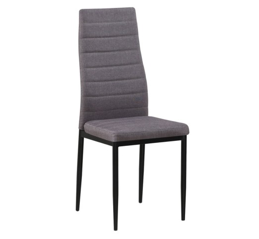 JETTA Chair Light Brown Fabric (Black paint)