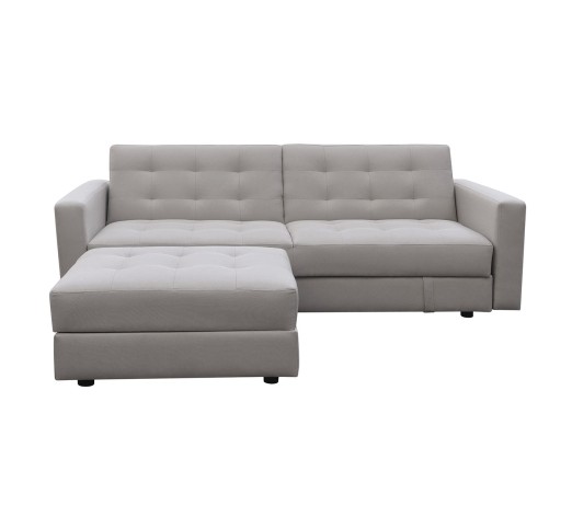 JACKSON Sofa - Bed & Storage Corner / Beige Fabric