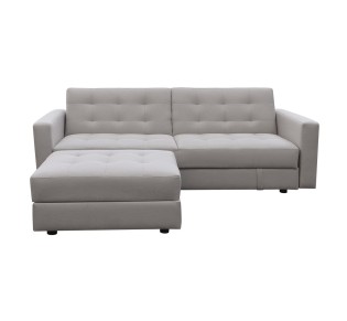 JACKSON Sofa - Bed & Storage Corner / Beige Fabric