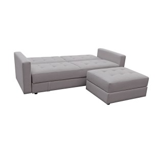 JACKSON Sofa - Bed & Storage Corner / Beige Fabric