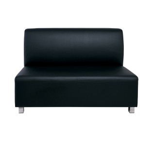 BANDY 2-Seater Sofa Black Pu