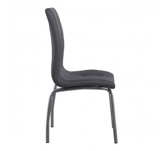 MELVA Chair Chrome, PU Grey 2