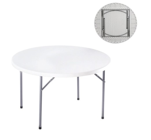 BLOW-R Catering Folding Table D.121cm White