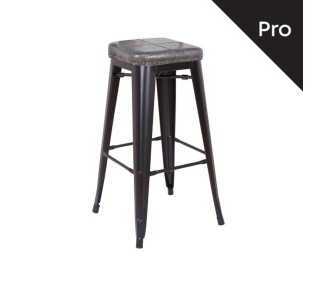 RELIX Bar Stool Steel Black Matte/Pu D.Grey