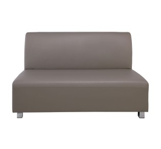 BANDY 2-Seater Sofa Sand-Grey Pu