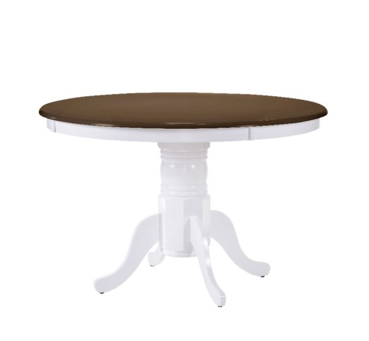 NIRVANA Table D106+30cm White/Walnut