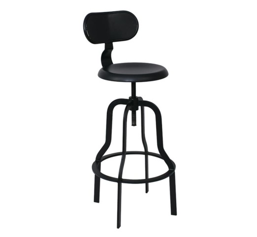BRUNO Bar Stool Steel Black