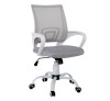 BF2101-S (with relax) Office Chair White Steel Base/Grey Mesh