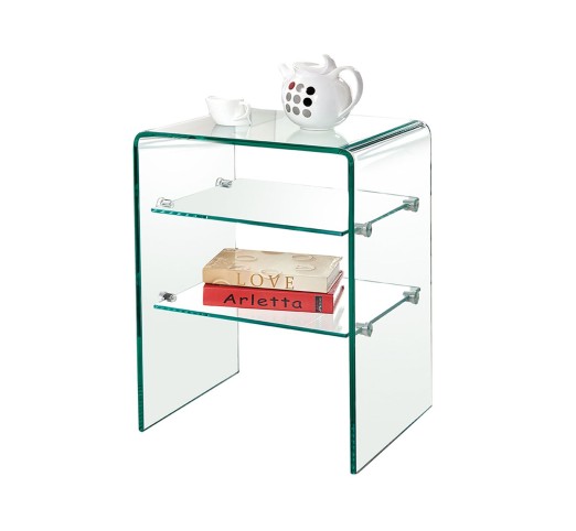 GLASSER Ραφιέρα Clear  2 Ράφια - Γυαλί 10mm / 6mm
