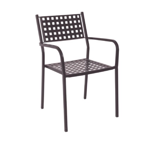 CAPRICE Armchair Steel Sand Brown
