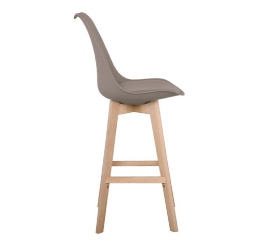 MARTIN Bar Stool PP Sand Beige (assembled cushion)