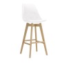 MARTIN Bar Stool PP White (assembled cushion)