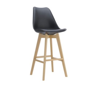 MARTIN Bar Stool PP Black (assembled cushion)