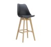 MARTIN Bar Stool PP Black (assembled cushion)