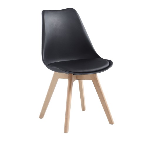 MARTIN Chair PP Black (Metal cross) / not assembled cushion