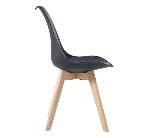 MARTIN Chair PP Black (Metal cross) / not assembled cushion