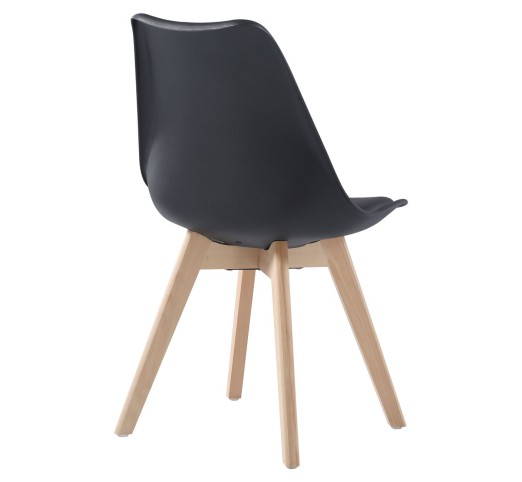 MARTIN Chair PP Black (Metal cross) / not assembled cushion