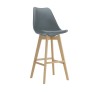 MARTIN Bar Stool PP Grey (assembled cushion)