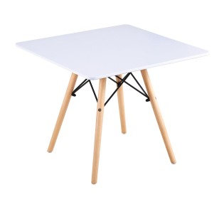 ART Wood Kid Τραπέζι 60x60xH49cm / Άσπρο MDF 2