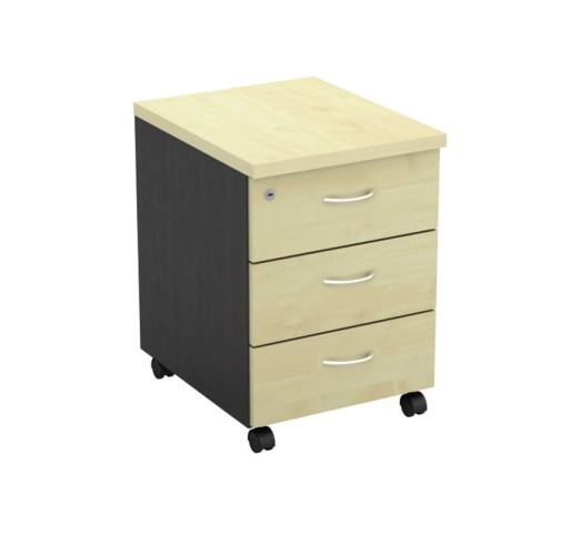 Mobile Pedestal-Α (3-Drawers) 40x48x56cm DG/Beech