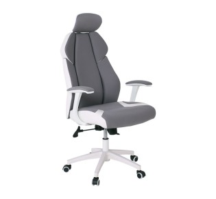 BF8300 Manager Armchair Grey Microfiber/White Pu