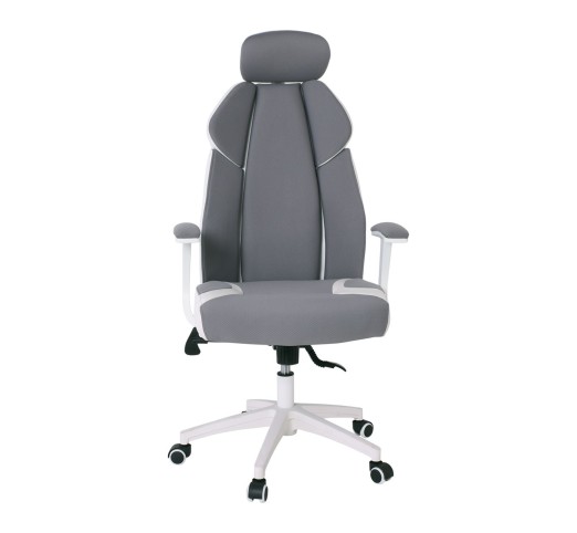 BF8300 Manager Armchair Grey Microfiber/White Pu