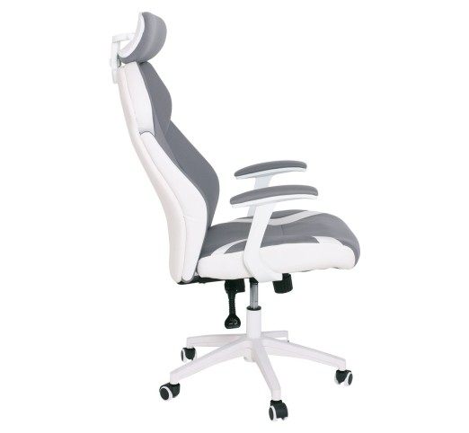 BF8300 Manager Armchair Grey Microfiber/White Pu