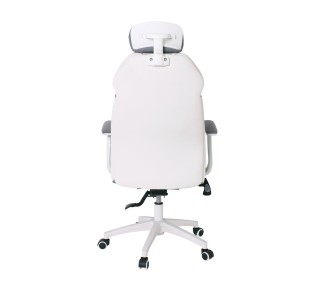 BF8300 Manager Armchair Grey Microfiber/White Pu