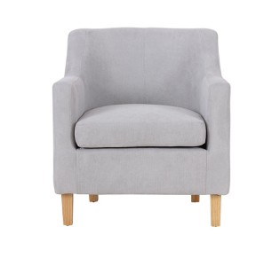 BETA Armchair Light Grey Fabric