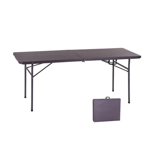 BLOW Catering Folding-In-Half Table 180x74cm Grain Walnut
