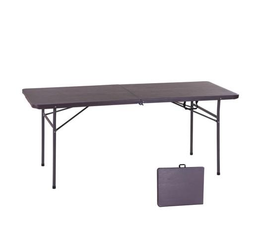 BLOW Catering Folding-In-Half Table 180x74cm Grain Walnut