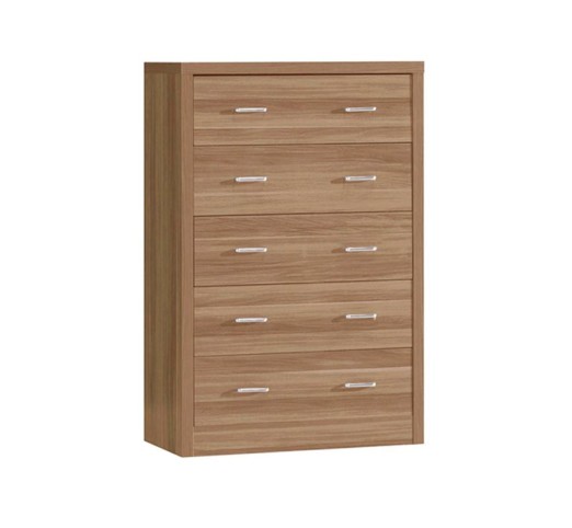 CALIBER Dresser 5-Drawers 80x39x120 Sonoma Oak