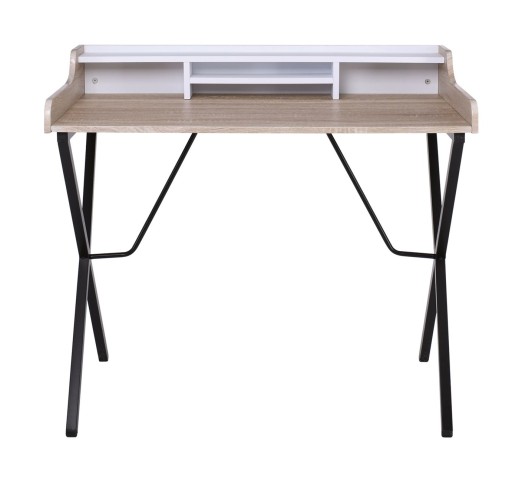 PC Metal Desk 100x60 Black/Natural