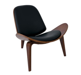 TAYLOR Armchair Walnut/Pu Black