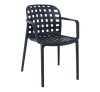 DENON Stackable Armchair / PP - UV Anthracite