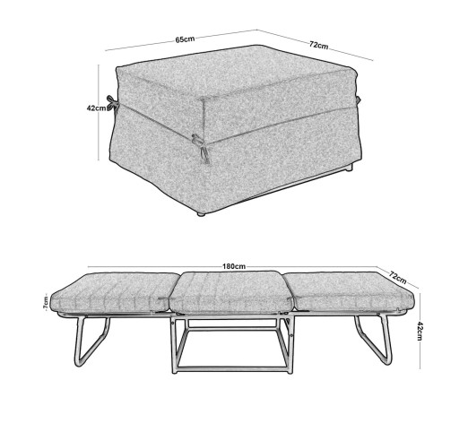 LOGAN Stool - Bed | e-epipla.com