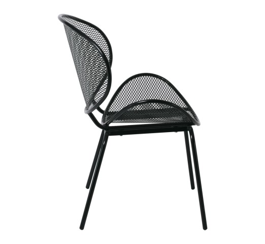 OLIVER Chair K/D Metal Mesh Black