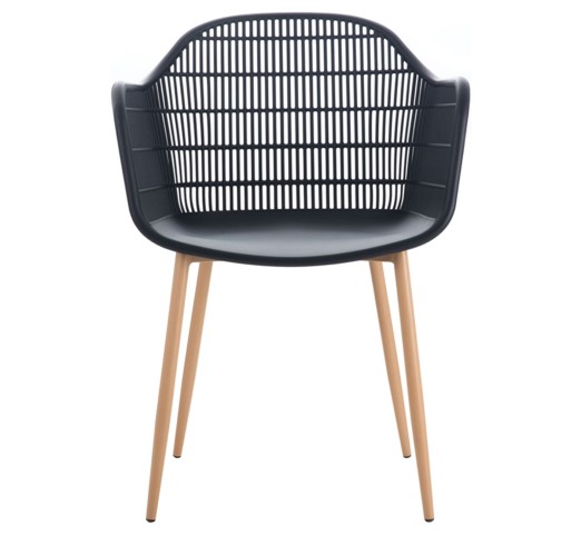 BERRY Armchair Metal Natural/PP-UV Black