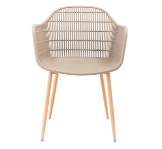 BERRY Armchair Metal Natural/PP-UV Tortora