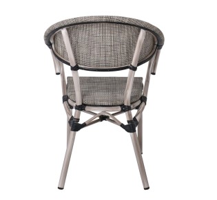 COSTA Armchair Alu Antique Grey/Textilene Beige