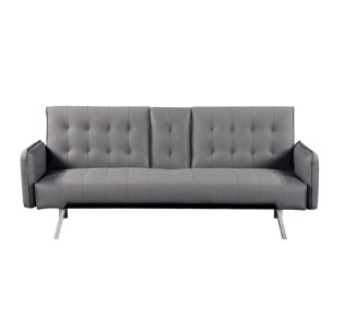 WELLS Sofabed Grey Pu