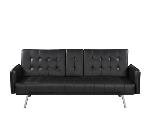 WELLS Sofa - Bed / Black PU