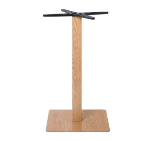 PRATO 40x40cm Steel Base H72cm Natural Wood Effect 2