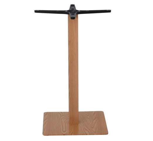PRATO 40x40cm Steel Base H72cm Natural Wood Effect