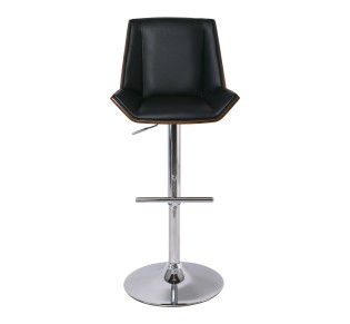 NUMAN Bar Stool Chrome/Pu Black