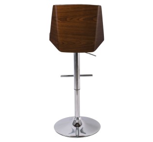 NUMAN Bar Stool Chrome/Pu Black